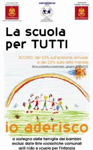 TUTTI A SCUOLA: SCONTI PER LE FAMIGLIE DEI BAMBINI ESCLUSI DALLE LISTE SCOLASTICHE COMUNALI